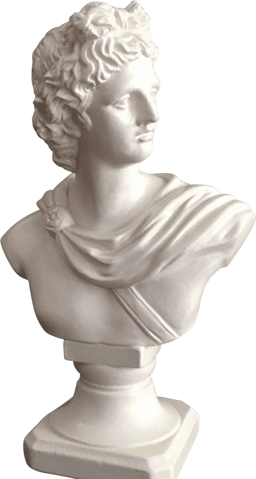 Classical Apollo Bust Sculpture PNG Image