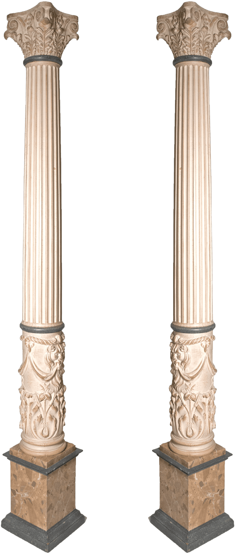 Classical Architectural Columns PNG Image