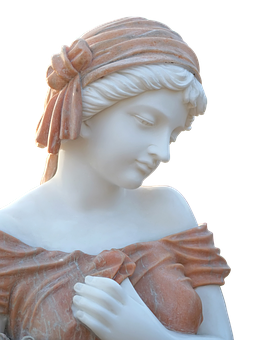 Classical Female Statue Sculpture PNG Image