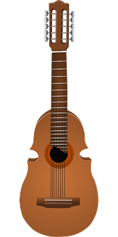 Classical Guitar Illustration PNG Image