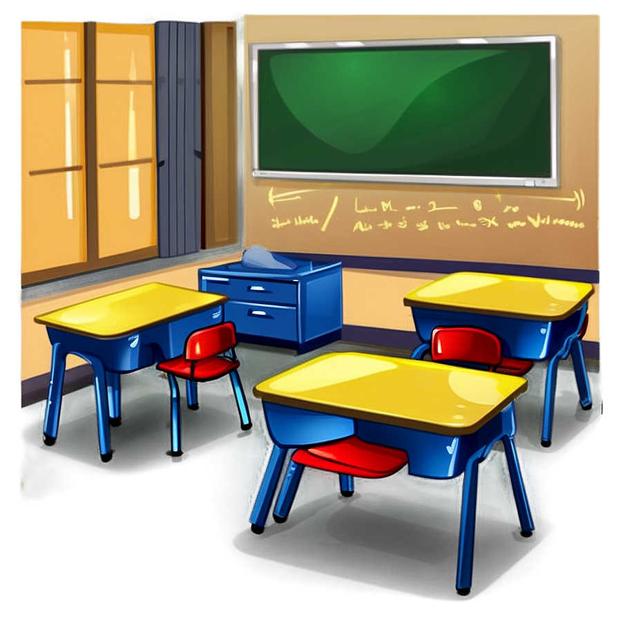 Classroom Cartoon Png Wed56 PNG Image