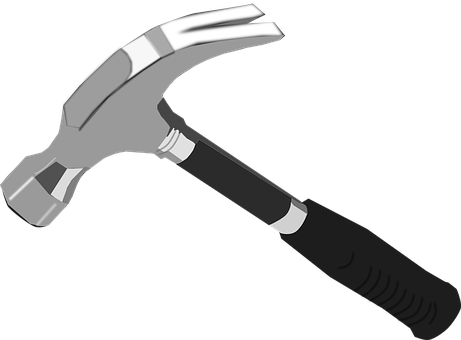 Claw Hammer Tool Graphic PNG Image