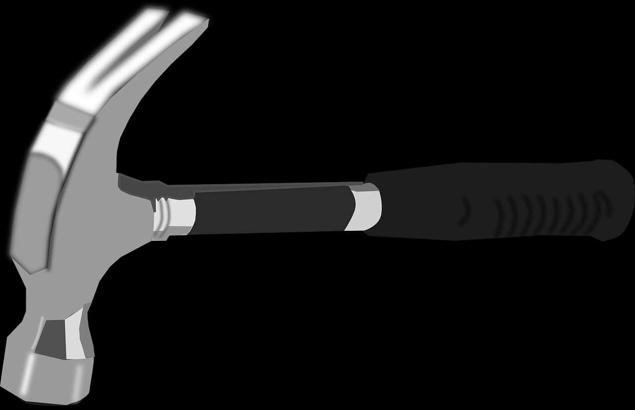 Claw Hammer Tool Graphic PNG Image