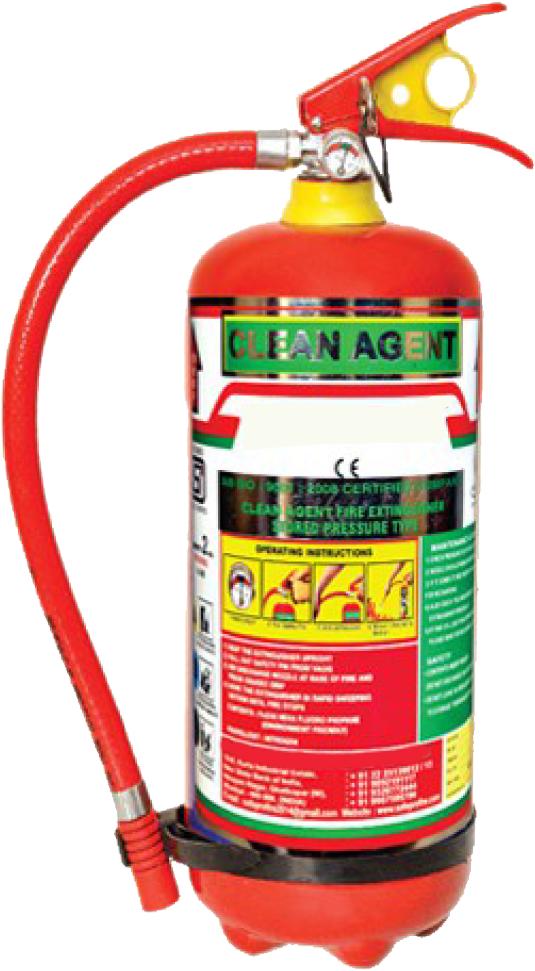 Clean Agent Fire Extinguisher PNG Image