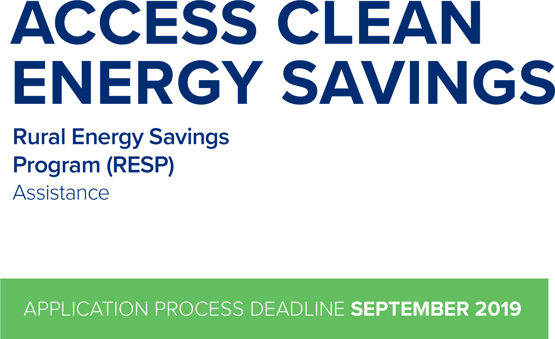 Clean Energy Savings Program Deadline2019 PNG Image