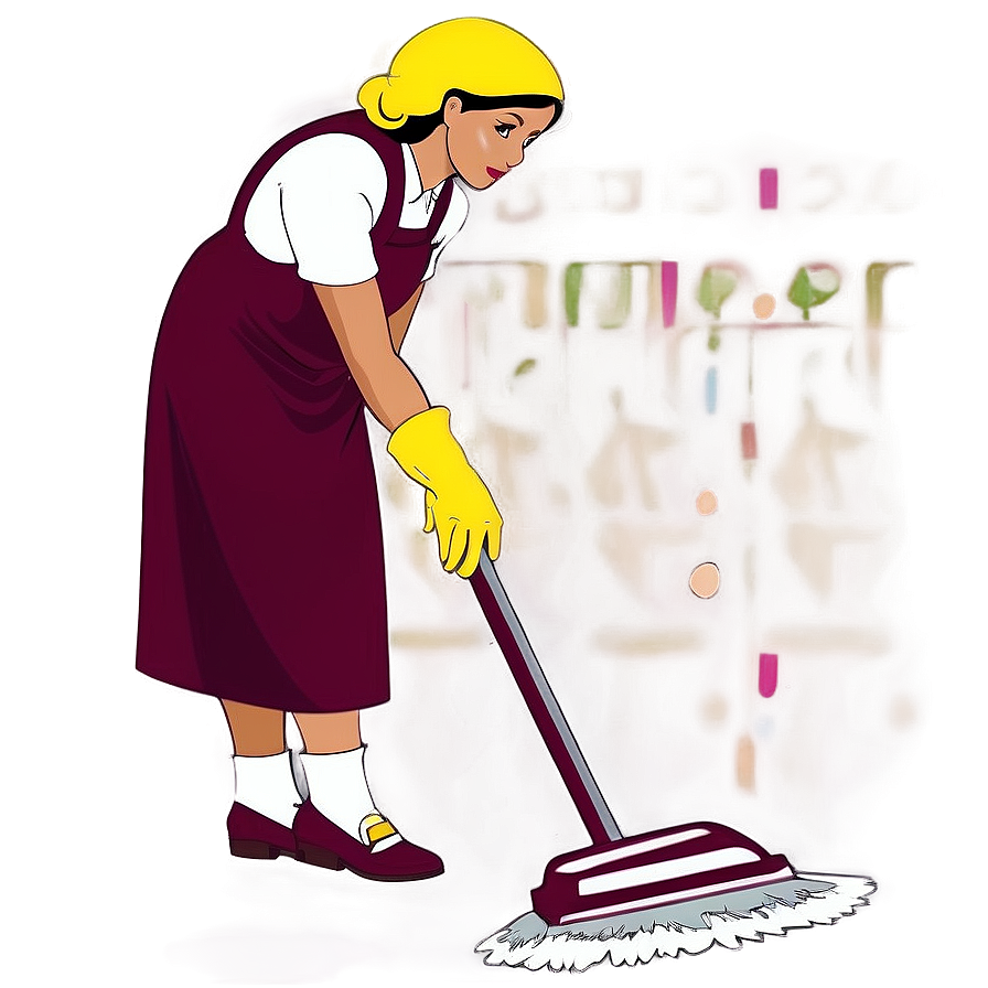 Cleaning Lady A PNG Image