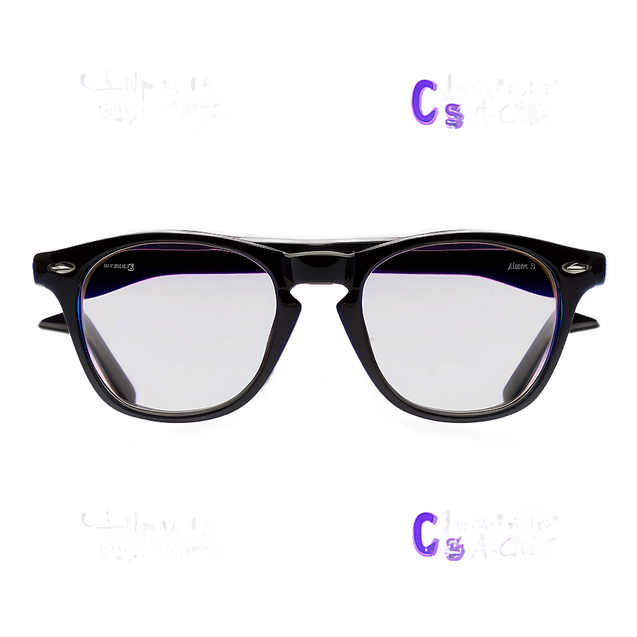 Clear Clip On Glasses Png 06132024 PNG Image