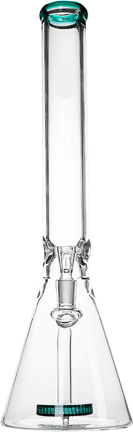 Clear Glass Bongwith Bubbles PNG Image