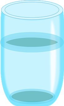 Clear Glass Half Full PNG Image