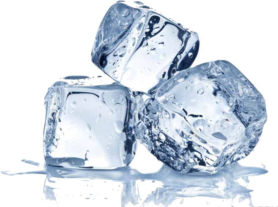 Clear Ice Cubes Transparent Background PNG Image