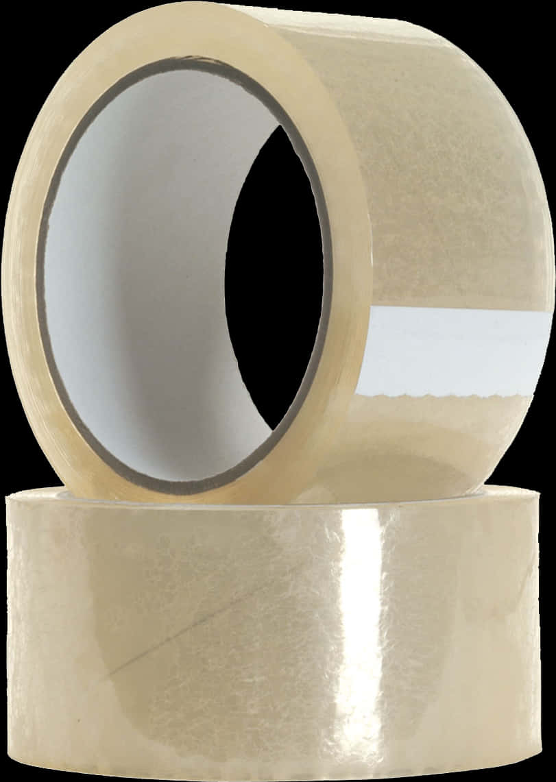 Clear Packaging Tape Rolls PNG Image