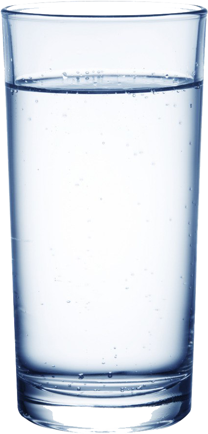 Clear Water Glass Full PNG Image