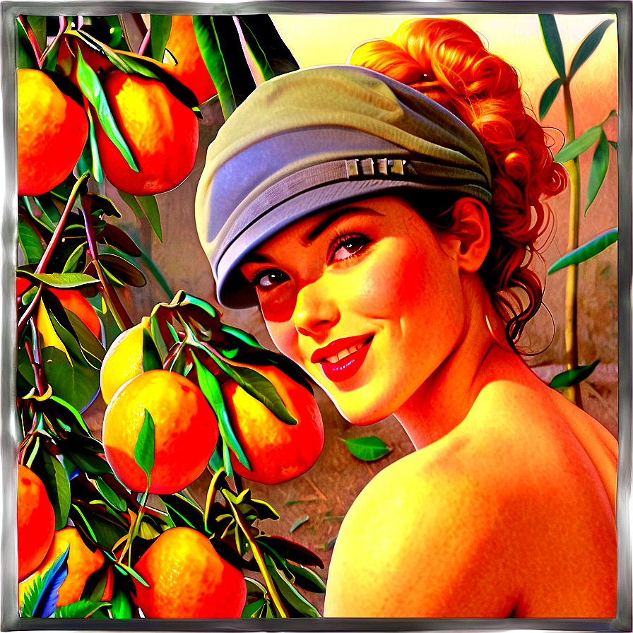 Clementine Harvest Scene Png 21 PNG Image