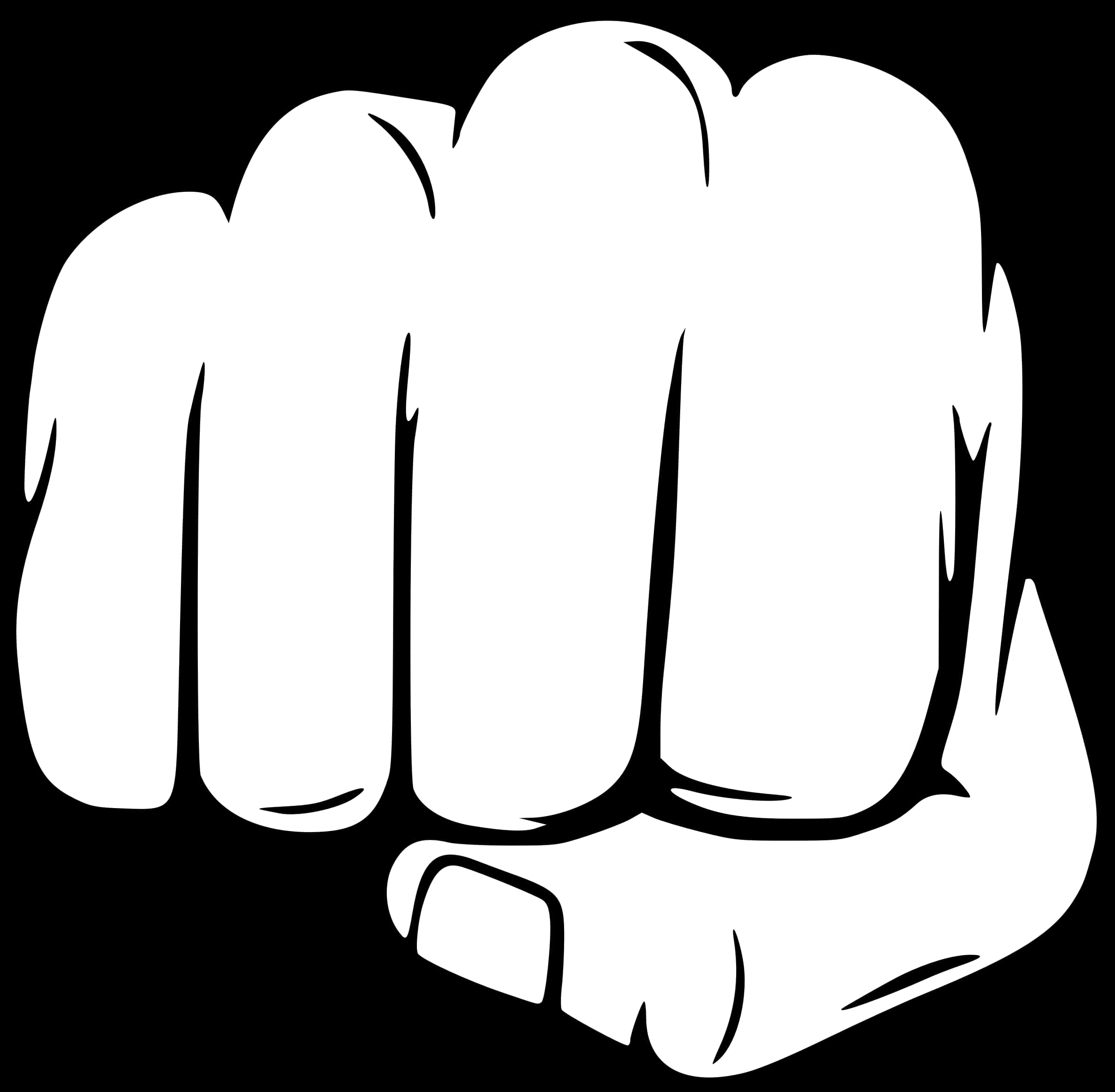 Clenched_ Fist_ Graphic PNG Image