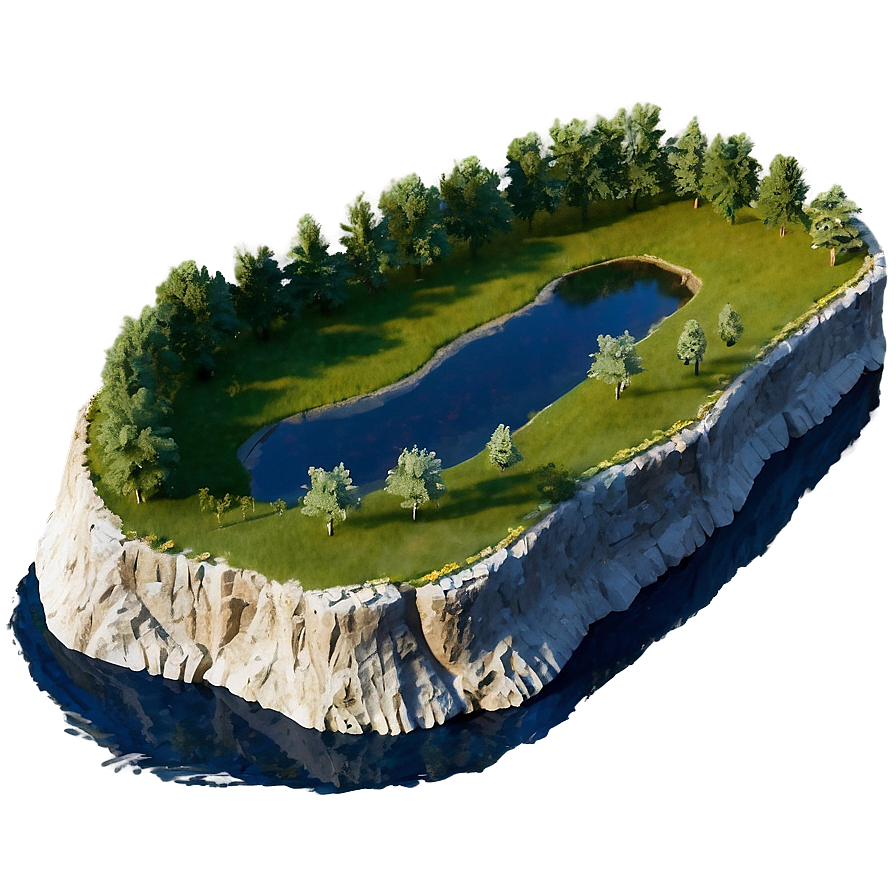 Cliff And River Bend Png Pnt92 PNG Image