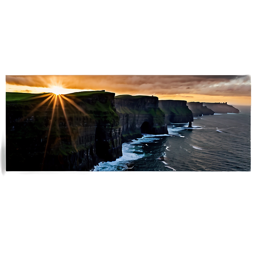 Cliffs Of Moher Sunset Png Bda41 PNG Image