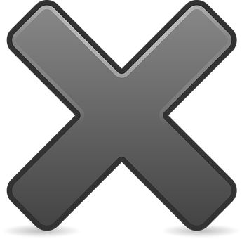 Close Icon Black Background PNG Image