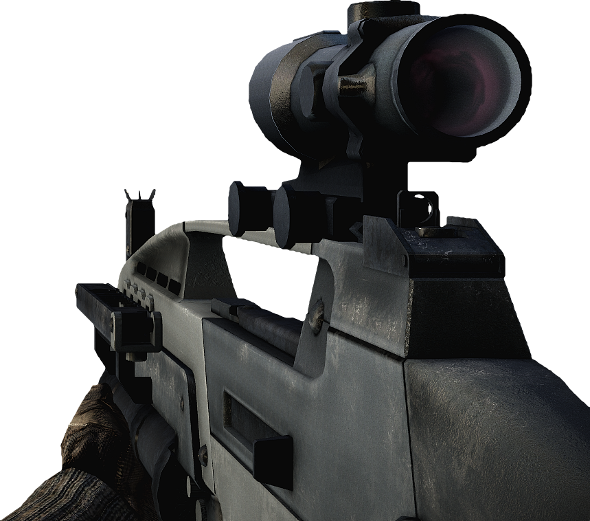 Close Up Assault Rifle Scope PNG Image