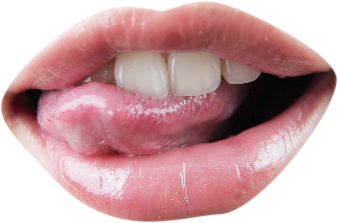 Close Up Human Tongueand Lips PNG Image