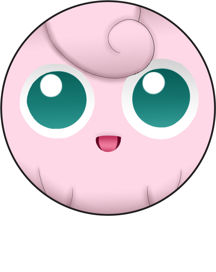 Close Up Jigglypuff Face PNG Image