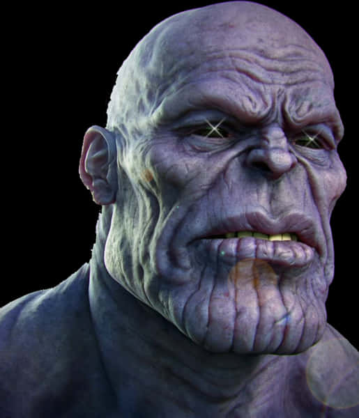 Close Up Thanos Face PNG Image