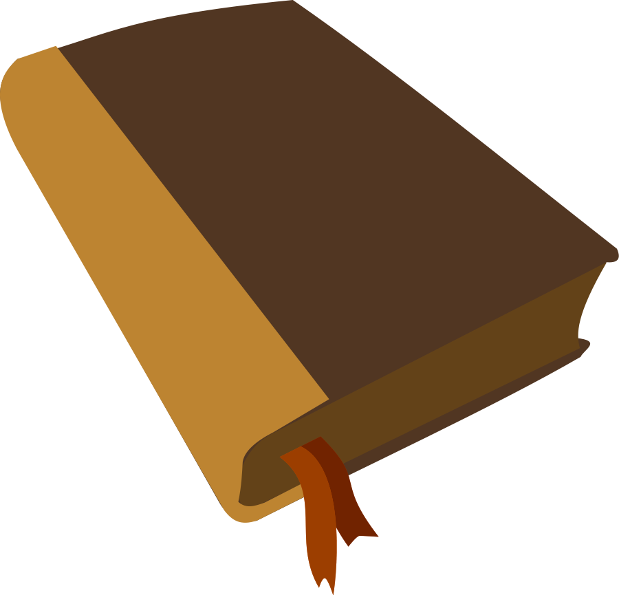 Closed Book Clipartwith Bookmark PNG Image