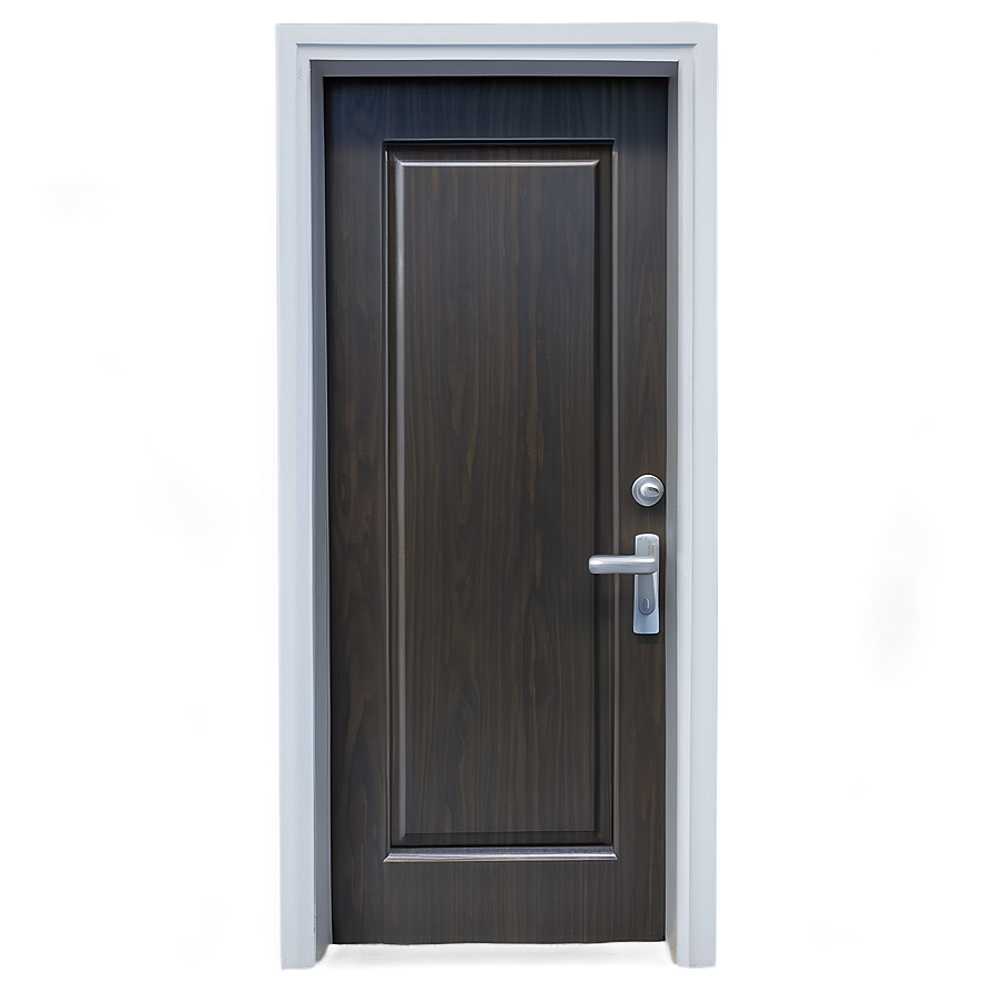 Closed Door With Panel Details Png Wid PNG Image