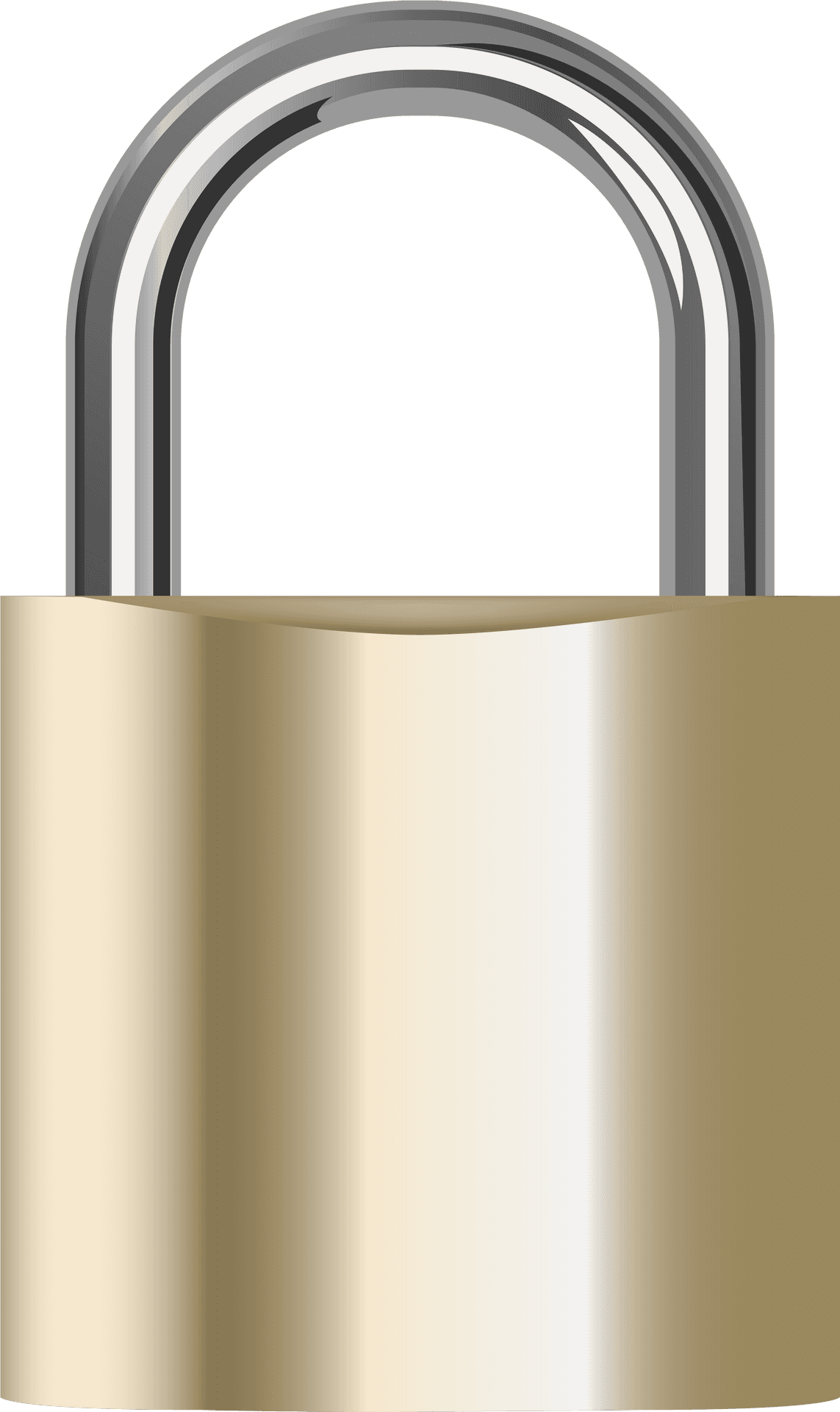 Closed Padlock Illustration PNG Image