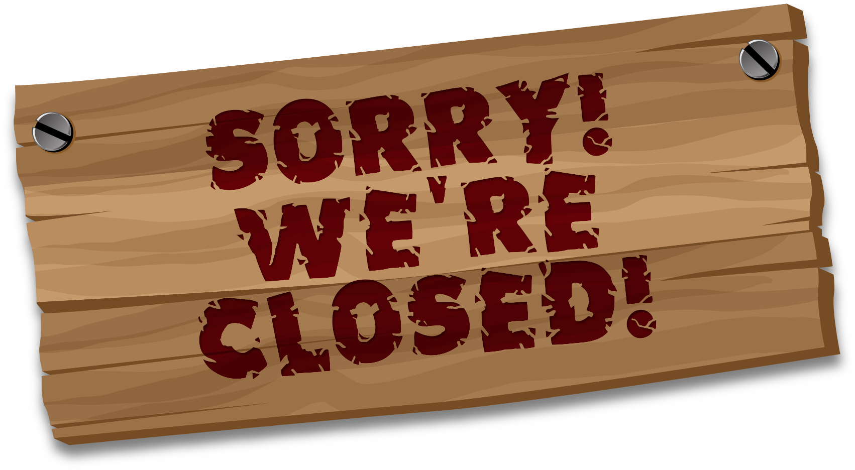 Closed Sign Graphic PNG Image