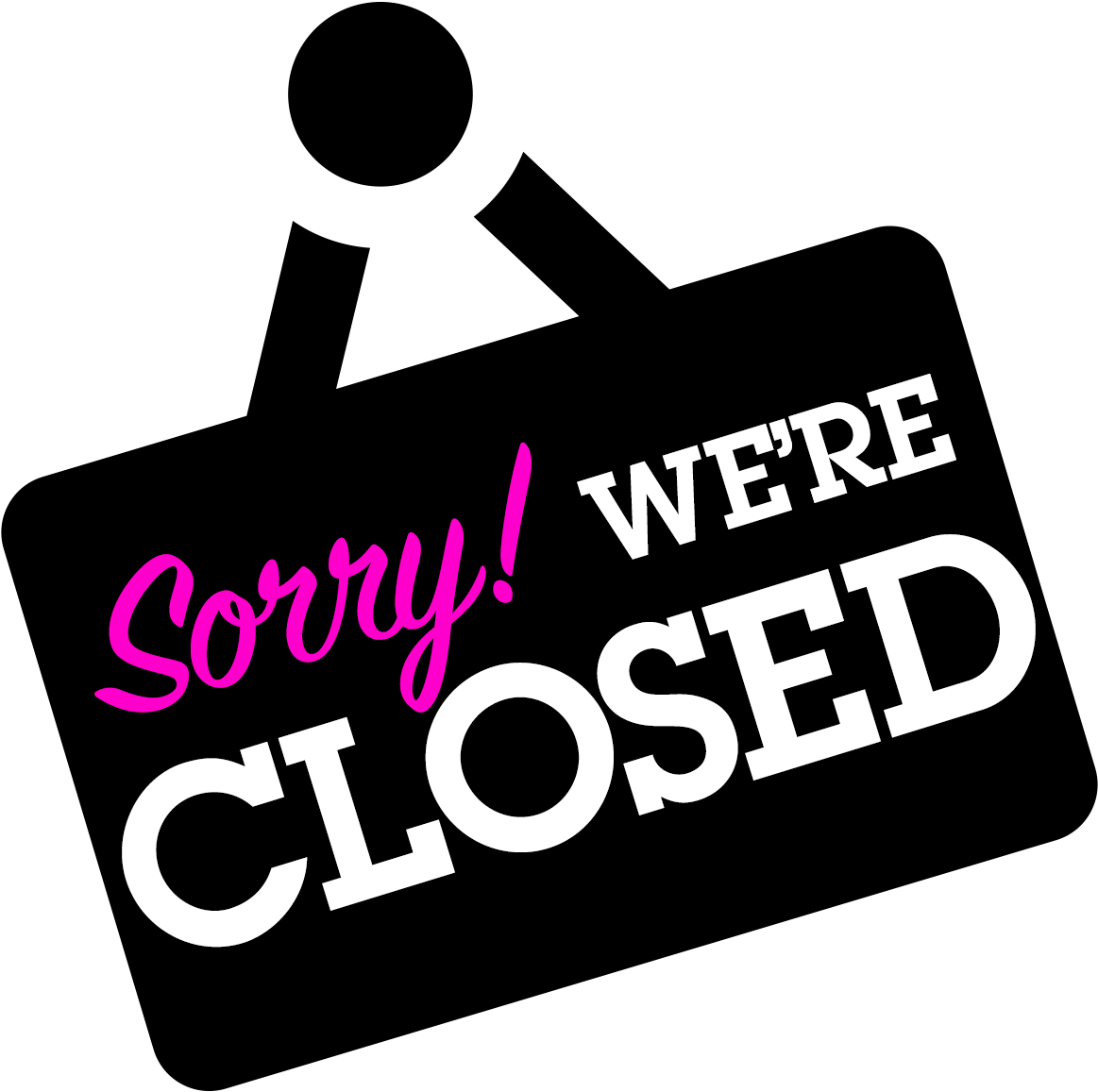 Closed Sign Graphic PNG Image