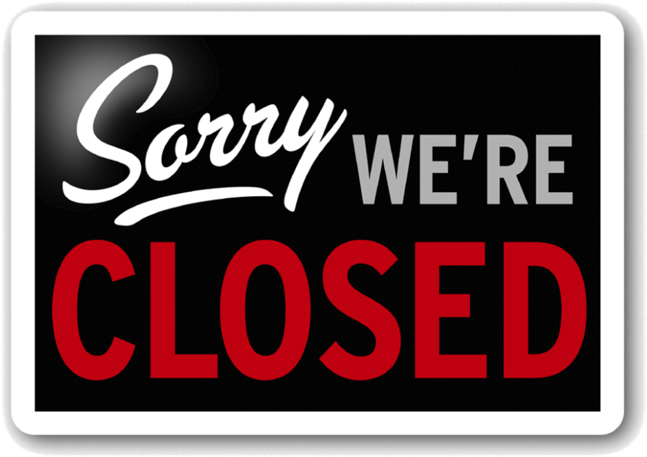 Closed Sign Graphic PNG Image