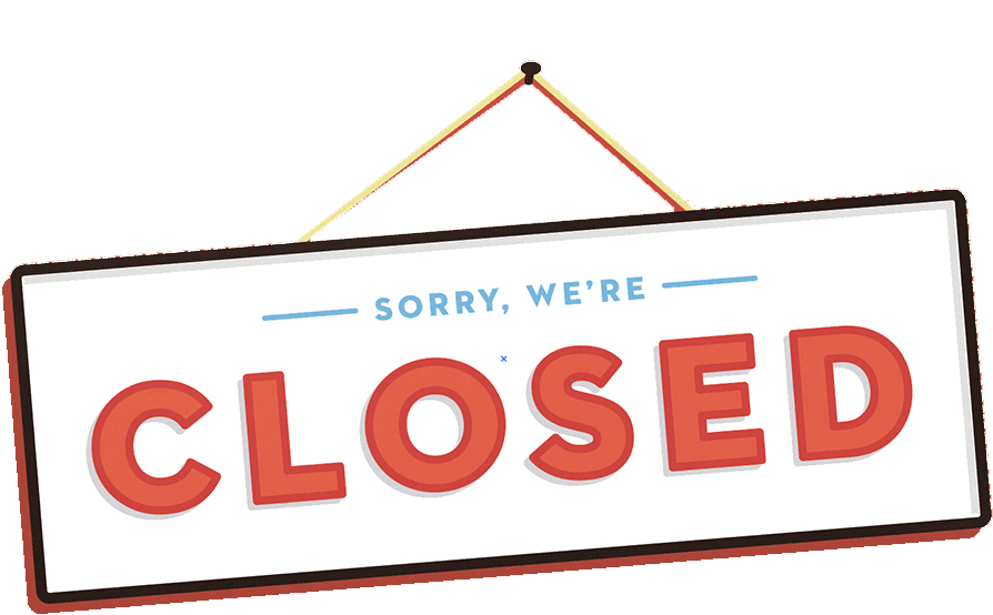 Closed Sign Illustration PNG Image