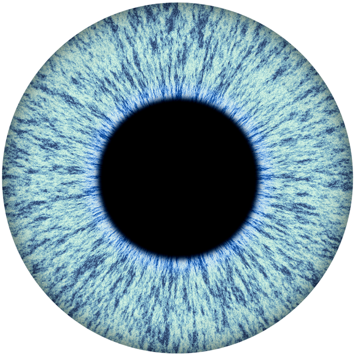 Closeup Blue Human Iris PNG Image