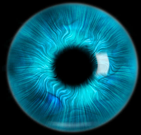 Closeup Blue Human Iris Texture PNG Image