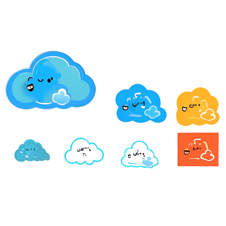 Cloud Bundle Clipart Png 19 PNG Image