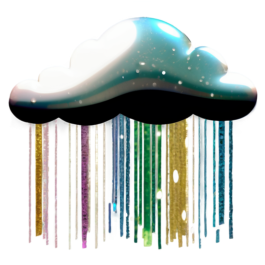 Cloud Cartoon With Glitter Png Ngg59 PNG Image