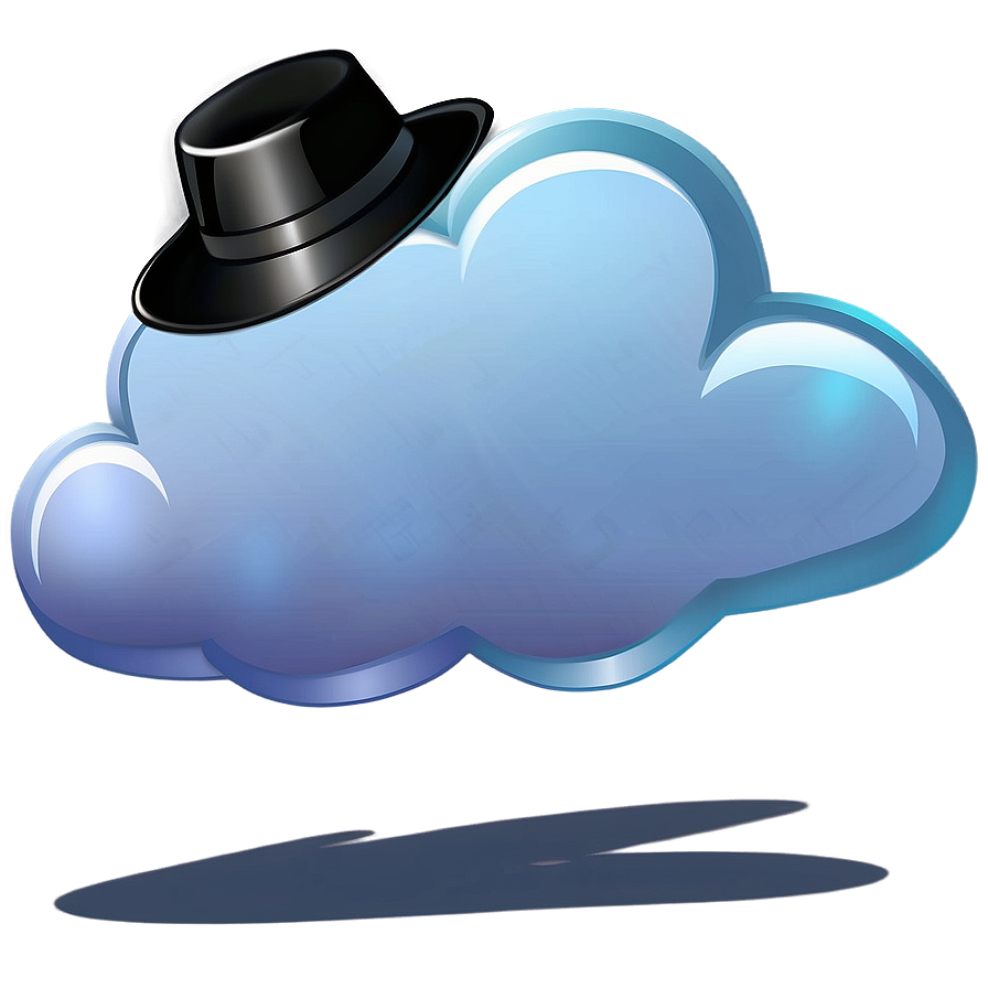 Cloud Cartoon With Hat Png Xuc PNG Image