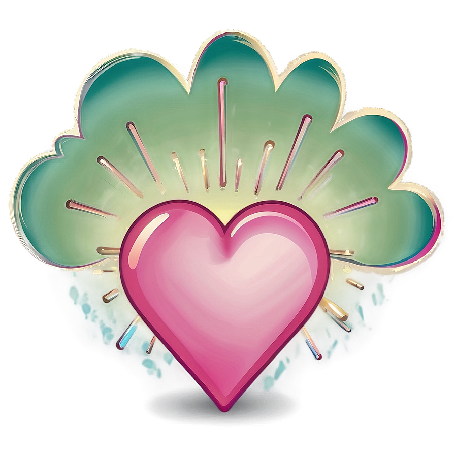 Cloud Cartoon With Heart Png 06122024 PNG Image