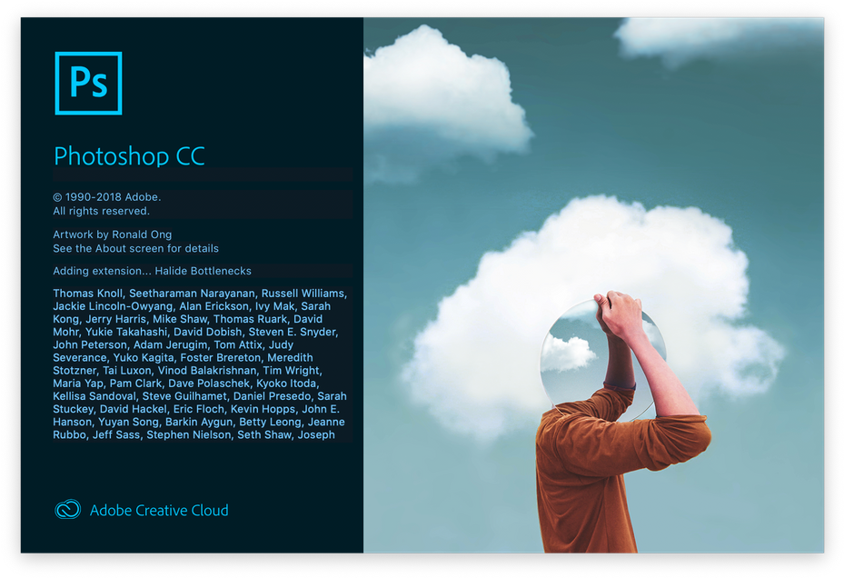 Cloud Editing Photoshop C C Splash Screen PNG Image