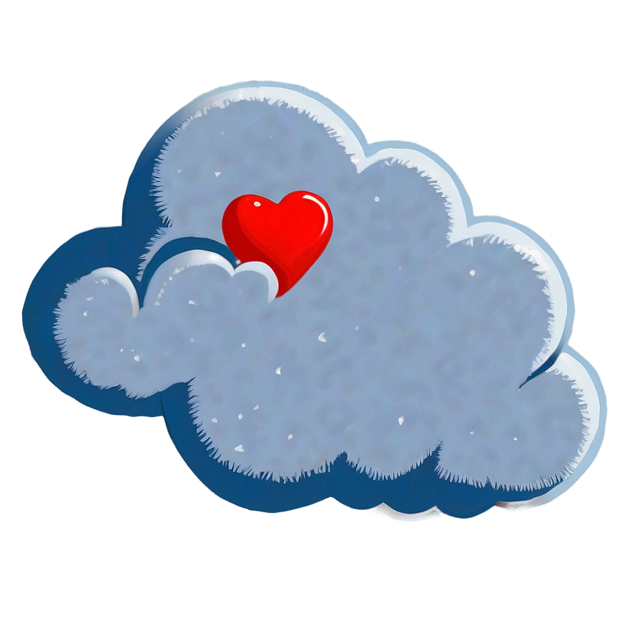 Cloud With Heart Png 45 PNG Image