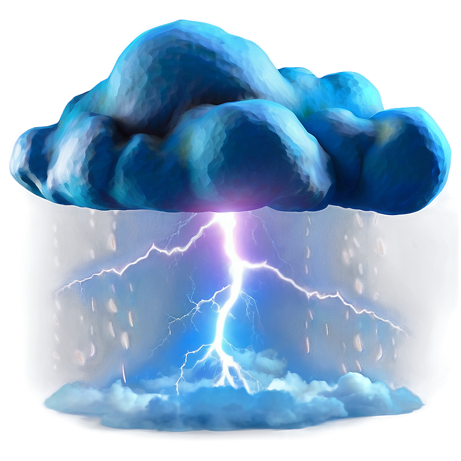 Cloud With Lightning Png 62 PNG Image