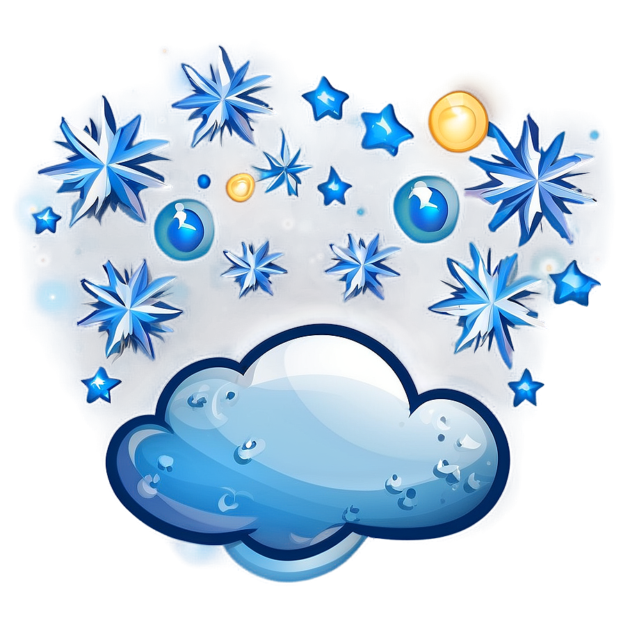 Clouds With Stars Png 85 PNG Image