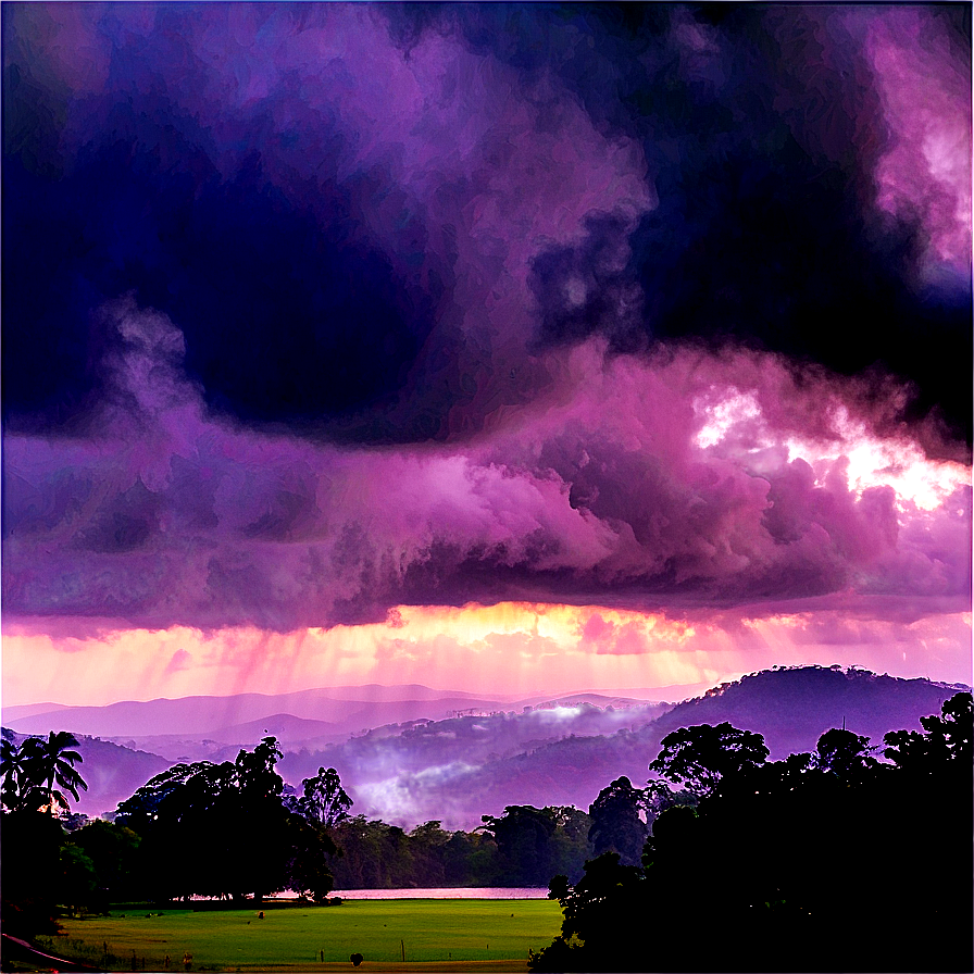 Cloudy Day At Park Png 89 PNG Image