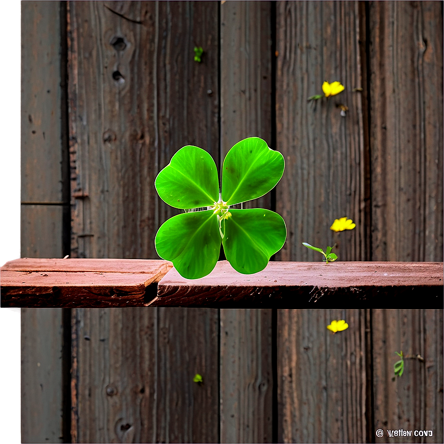 Clover On Wood Png 06122024 PNG Image