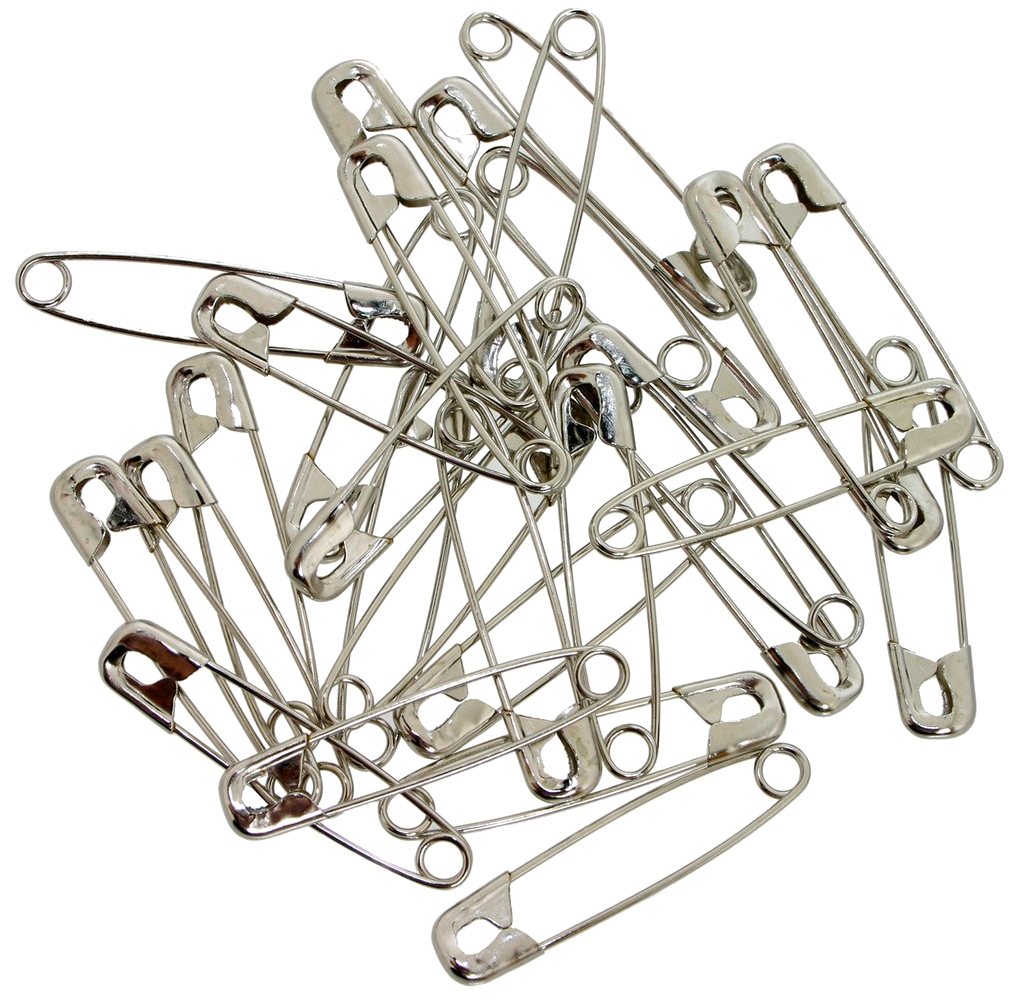 Clusterof Safety Pins PNG Image