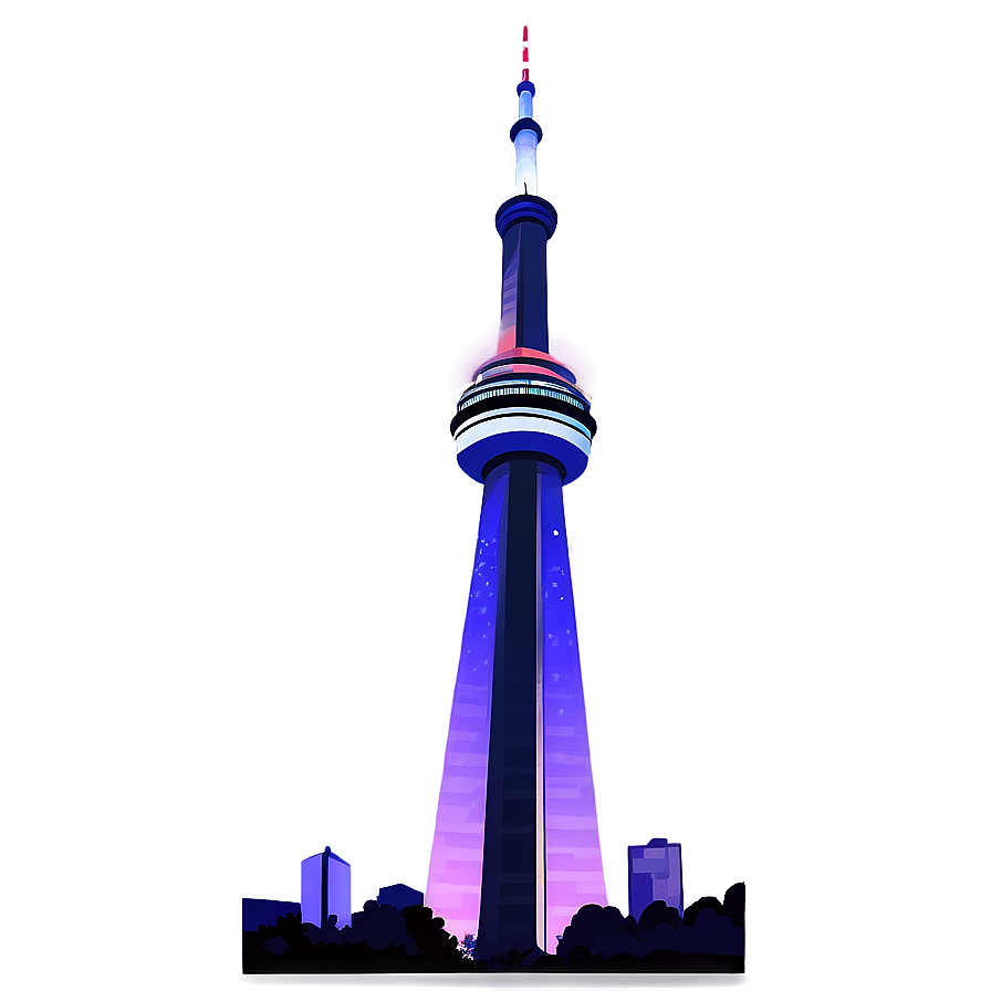 Cn Tower Starry Night Png 29 PNG Image