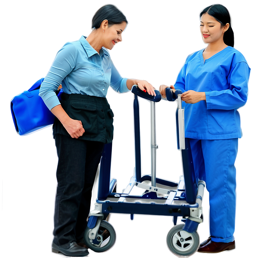 Cna Patient Mobility Assistance Png Byx25 PNG Image