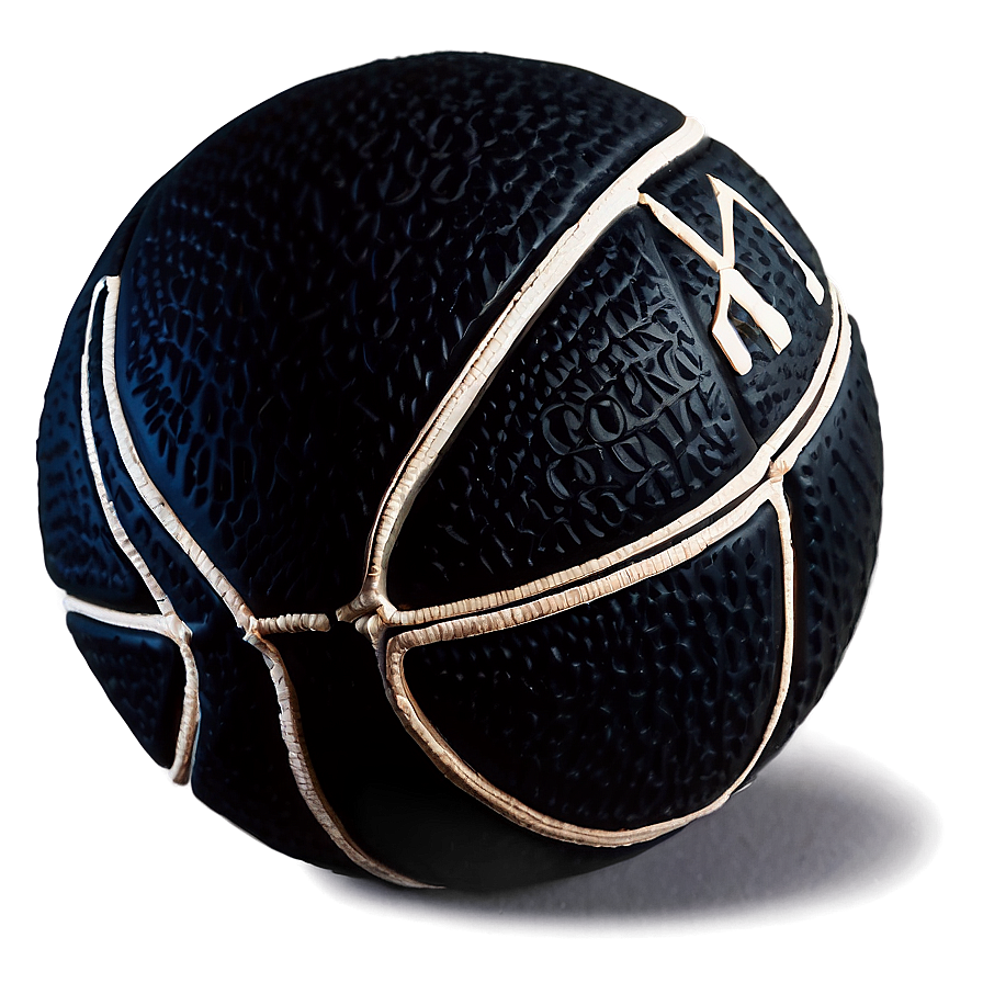 Coal Black Basketball Representation Png 06252024 PNG Image