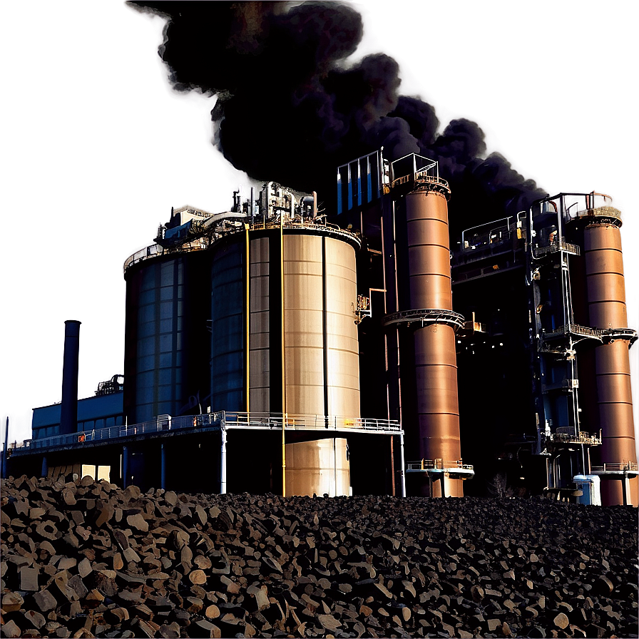 Coal Burning Power Station Png 2 PNG Image