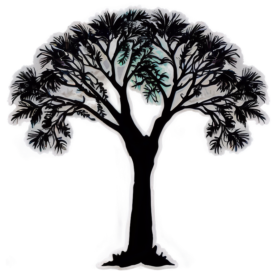 Coastal Tree Silhouette Png Mni PNG Image